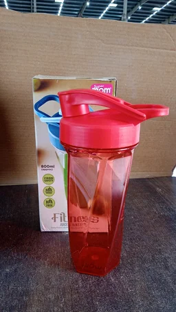 Fitness Shaker Bottle – Manual Stirring with Hand Crank, 800 ML
