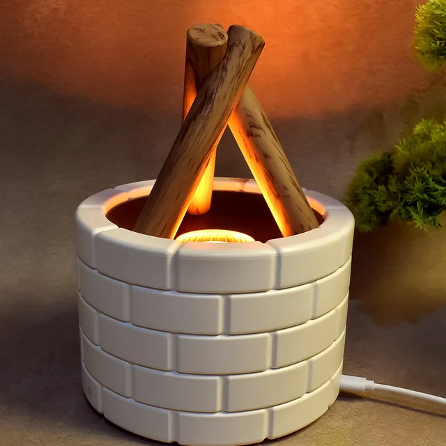 Flame Diffuser – Bonfire Effect Essential Oil Diffuser, 250ml | Airvanta