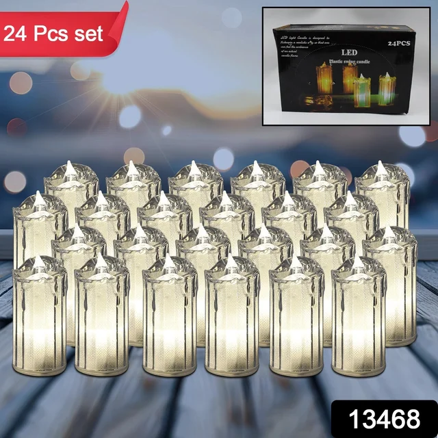 Flameless LED Candles – 24 Pc Decorative Tea Lights | Indo Glow