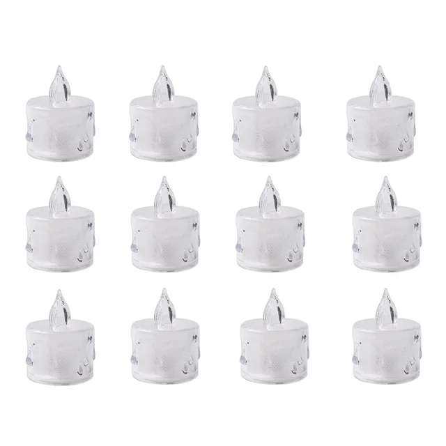 Flameless LED Tealight Candles – Decorative Acrylic | Giftoiza