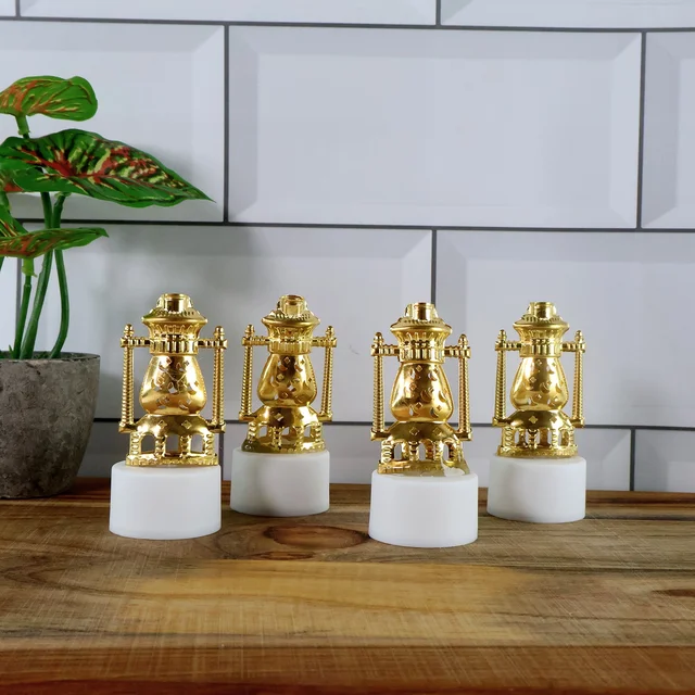 Flameless LED Tealights – Vintage Lantern Style (Set of 4)