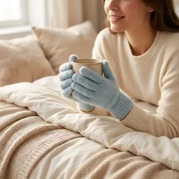 Fleece Winter Gloves – Cozy Full Finger Hand Warmers for Men & Women