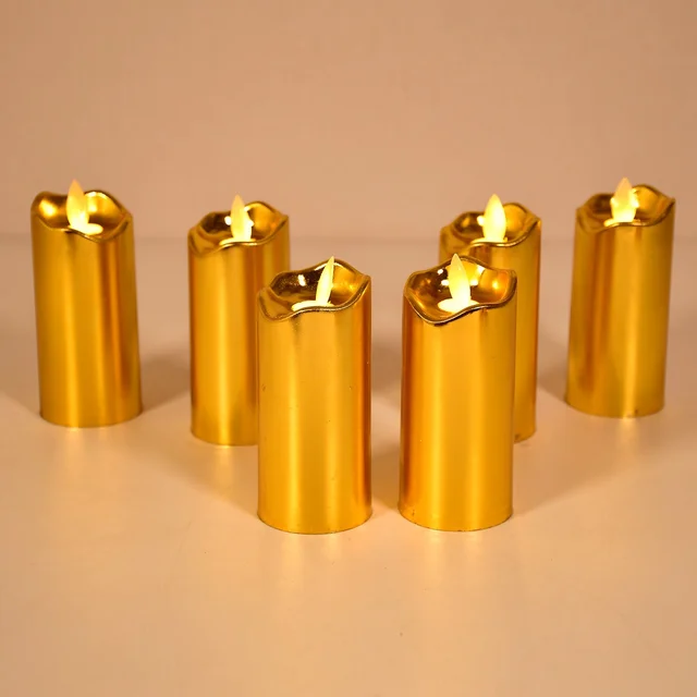 Flickering LED Candles (12 pcs) – Realistic Flame Decor | JubileeJoy