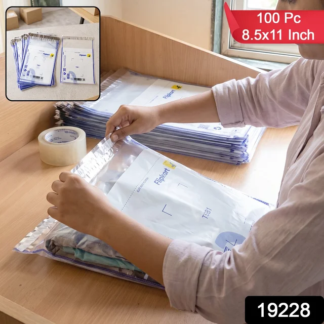 Flipkart Courier Bags 8.5 x 11 Inch Pack of 100 Tamper Proof Polybags (100 Pc)
