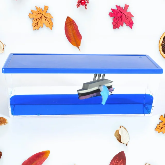Floating Water Cruiser Ship Ornament – Calming Desk Decor | JubileeJoy