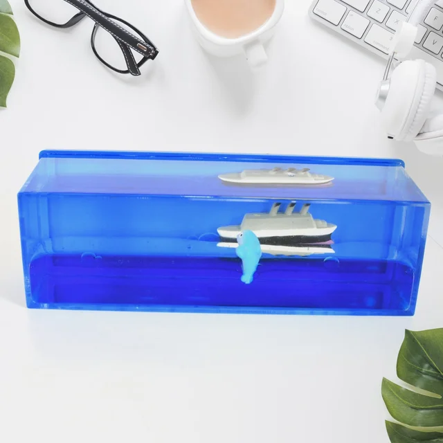 Floating Water Cruiser Ship Ornament – Calming Desk Decor | JubileeJoy