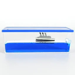 Floating Water Cruiser Ship Ornament – Calming Desk Decor | JubileeJoy