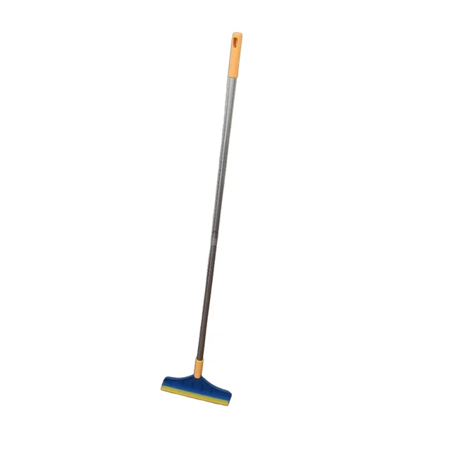 Floor Cleaning Brush – Long Handle 2-in-1 Wiper & Scrubber | Velvet Wipe