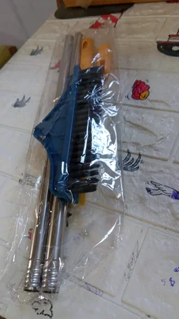 Floor Cleaning Brush – Long Handle 2-in-1 Wiper & Scrubber | Velvet Wipe