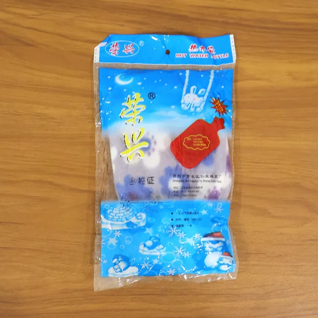 Floral Printed Hot Water Bag – Soft Plush Cover for Pain Relief