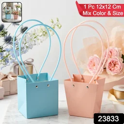 Flower Packaging Bag – Foldable Waterproof Handle for Gifts