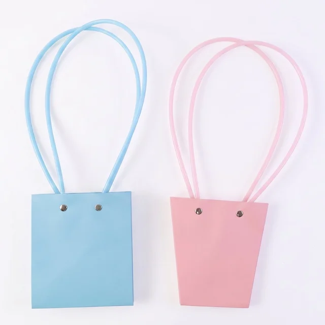 Flower Packaging Bag – Foldable Waterproof Handle for Gifts