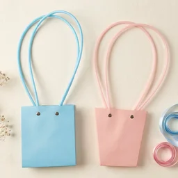 Flower Packaging Bag – Foldable Waterproof Handle for Gifts