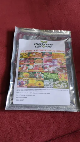Flower Seeds Combo – 20 Varieties for Vibrant Gardens