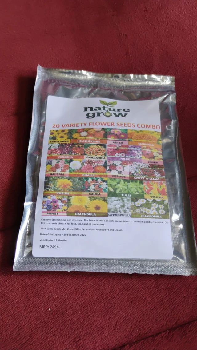 Flower Seeds Combo – 20 Varieties for Vibrant Gardens