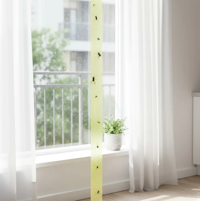 Fly Catcher Sticky Strips Non-Toxic Odorless