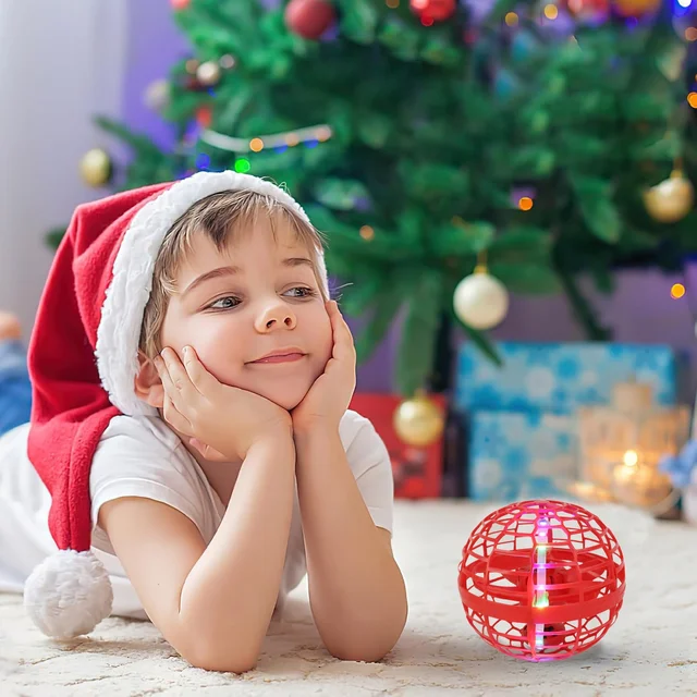 Flying Ball Toy – RGB Lights, 360° Rotation & USB | Spark Tots