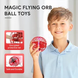 Flying Ball Toy – RGB Lights, 360° Rotation & USB | Spark Tots