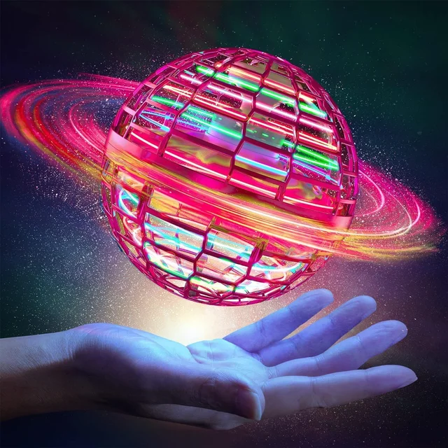 Flying Ball Toy – RGB Lights, 360° Rotation & USB | Spark Tots
