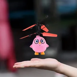 Flying Bird RC Toy – Pink Owl Design with LED & Remote Control