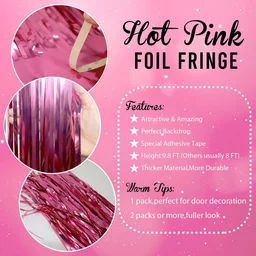 Foil Fringe Curtain – Metallic Shimmer Party Backdrop