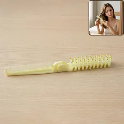 Foldable 2-in-1 Hair Comb & Brush – Compact & Travel-Friendly Design
