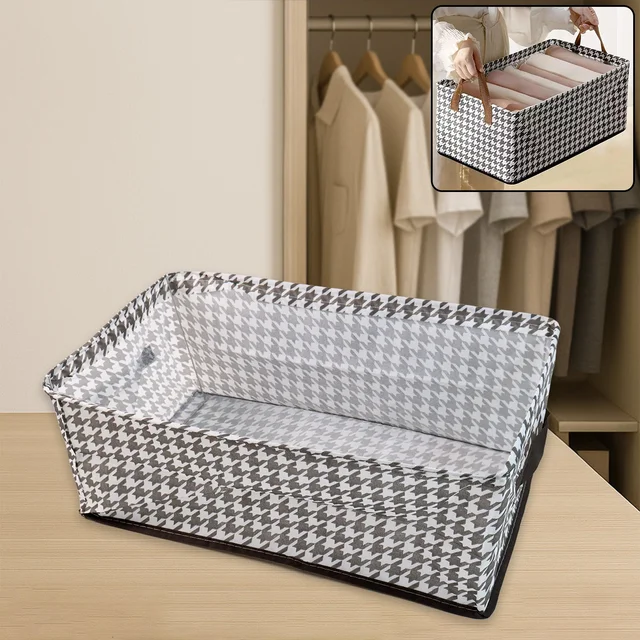 Foldable Canvas Storage Basket – 42x28cm Organizer | Organivo