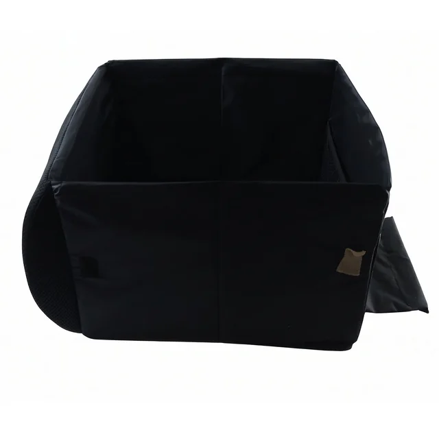 Foldable Car Organizer Box, Front Seat Storage with Fold-Out Armrest Cushion (1 Pc)