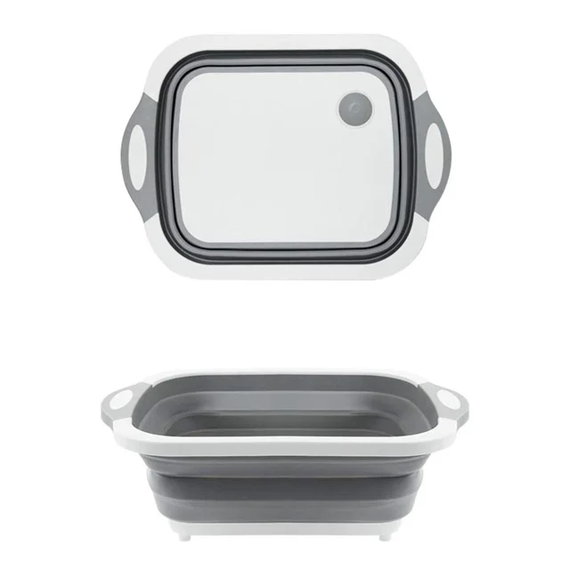Foldable Chopping Board – 3-in-1 Dish Rack & Washing Bowl | Indo Glow