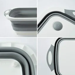 Foldable Chopping Board – 3-in-1 Dish Rack & Washing Bowl | Indo Glow