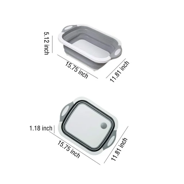 Foldable Chopping Board – 3-in-1 Dish Rack & Washing Bowl | Indo Glow