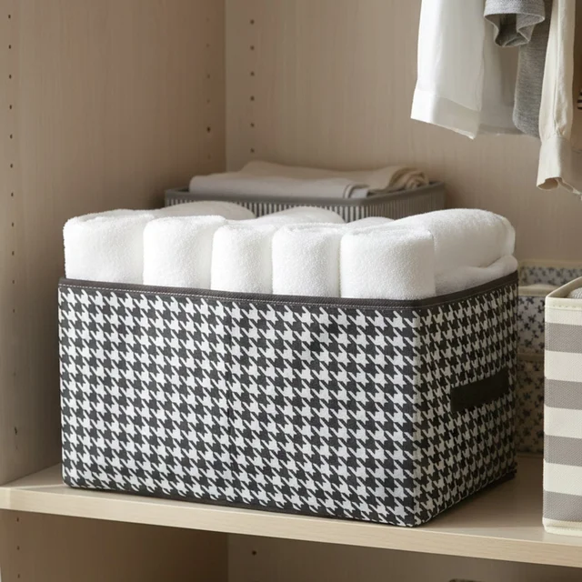 Foldable Fabric Storage Basket – Space-Saving Organiser for Home