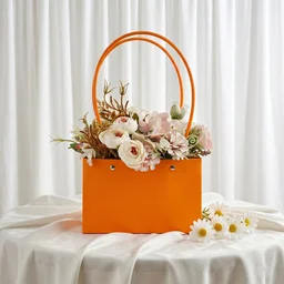 Foldable Flower Packaging Bag – Waterproof & Elegant Handle