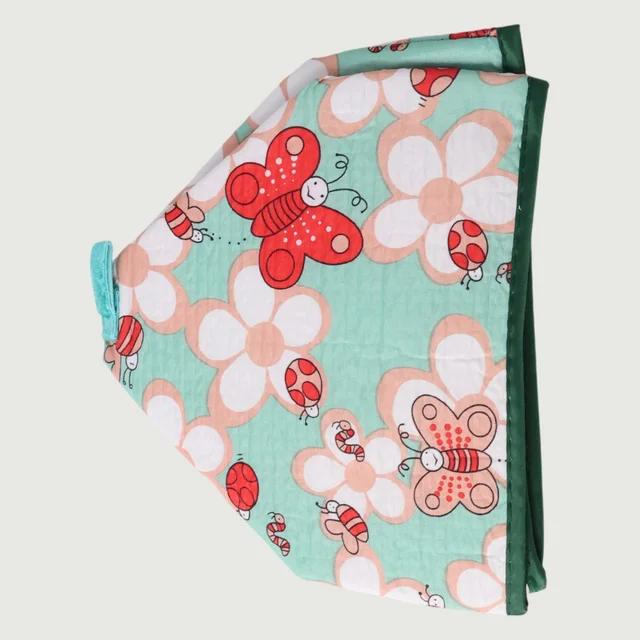 Foldable Food Cover – Reusable Mesh with Butterfly Print