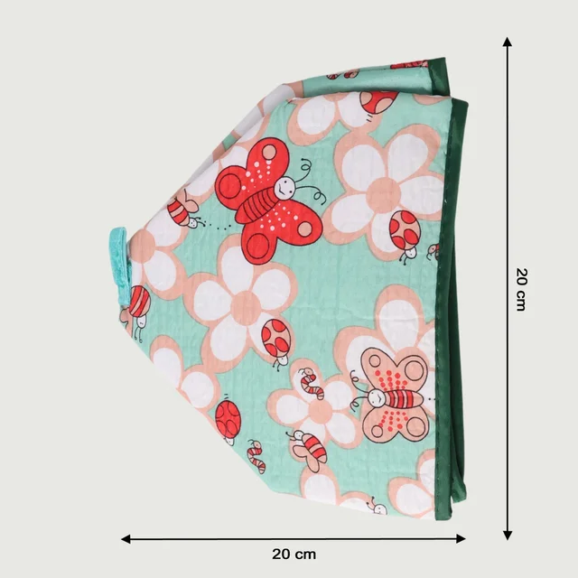 Foldable Food Cover – Reusable Mesh with Butterfly Print