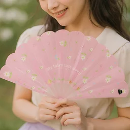 Foldable Hand Fan – Lightweight Floral Print for Portable Cooling