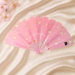 Foldable Hand Fan – Lightweight Floral Print for Portable Cooling