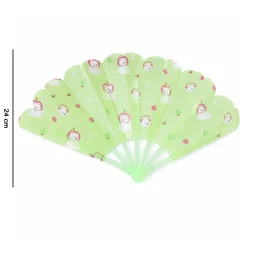 Foldable Handheld Fan 1 Pc Cute Printed Portable Manual Cooling Fan (1 Pc)