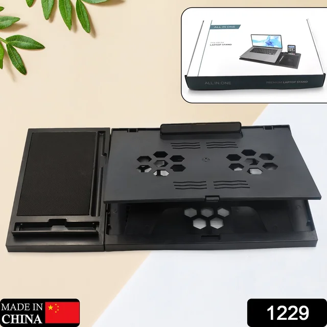 Foldable Laptop Stand – Ergonomic & Portable for Desks | Desk Crew