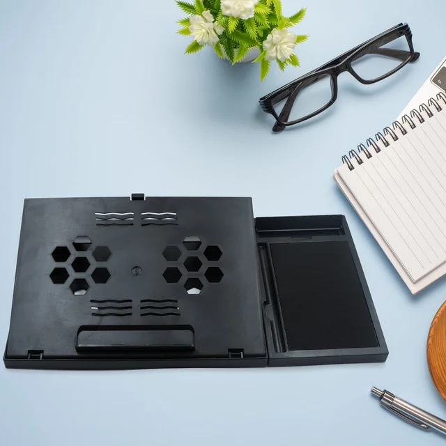 Foldable Laptop Stand – Ergonomic & Portable for Desks | Desk Crew