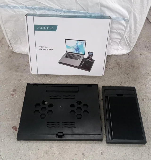 Foldable Laptop Stand – Ergonomic & Portable for Desks | Desk Crew
