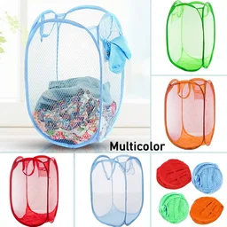 Foldable Laundry Basket – Space-Saving Mesh Hamper | Organivo