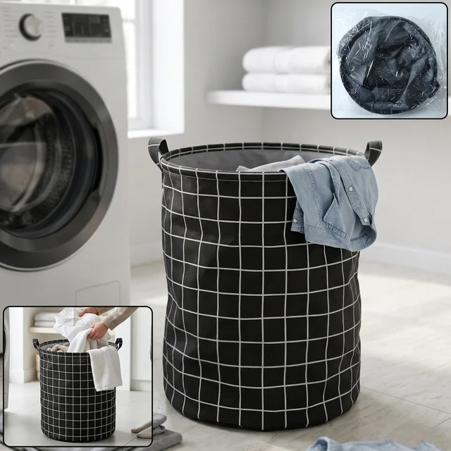 Foldable Laundry Basket – Spacious & Space-Saving for Home