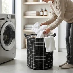 Foldable Laundry Basket – Spacious & Space-Saving for Home