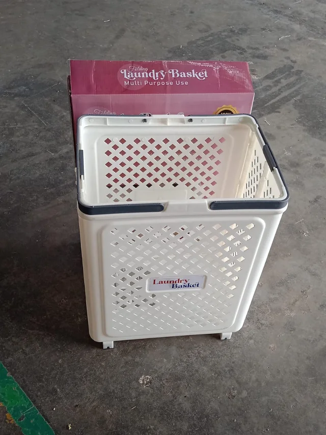 Foldable Laundry Basket with Wheels – Portable & Ventilated