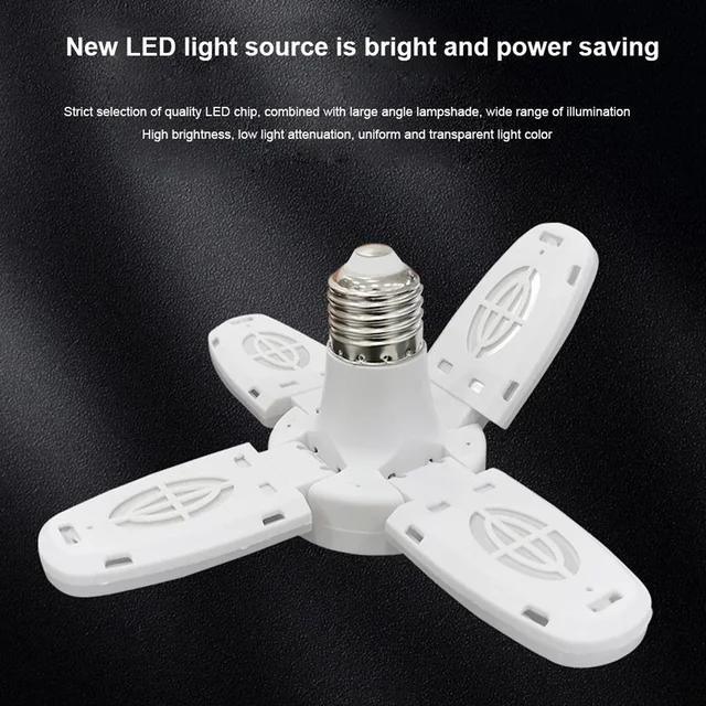 Foldable LED Fan Blade Bulb – Energy Efficient 28V | Indo Glow