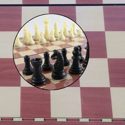 Foldable Magnetic Chess Board - Travel Friendly 24x24 cm