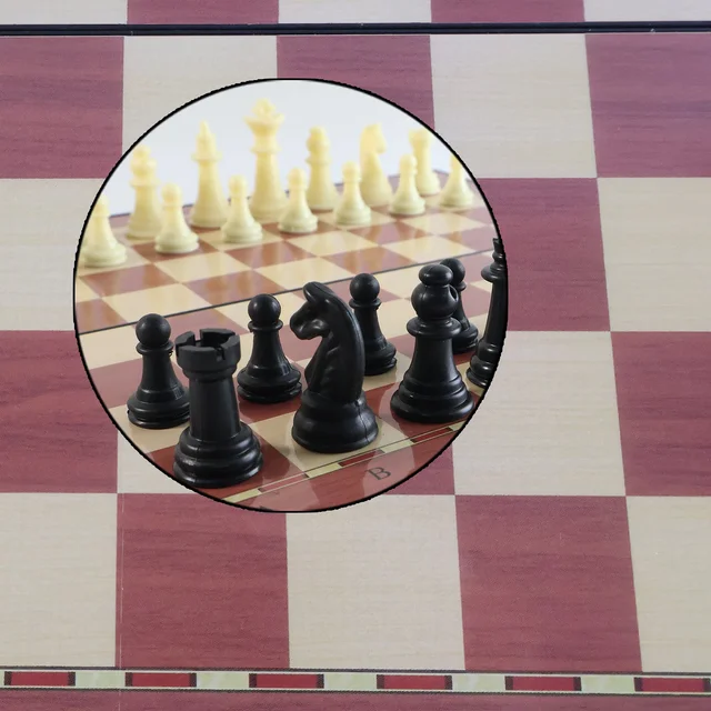 Foldable Magnetic Chess Board - Travel Friendly 24x24 cm