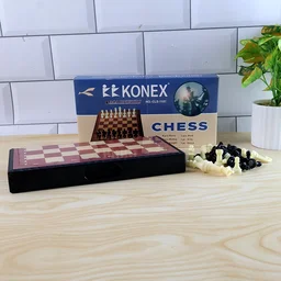 Foldable Magnetic Chess Board - Travel Friendly 24x24 cm