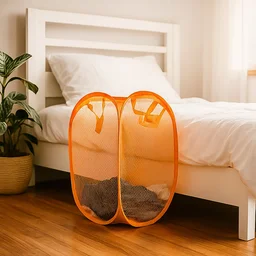 Foldable Mesh Laundry Basket – Lightweight, Breathable Hamper